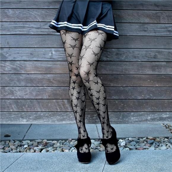 Fishnet Patterned Tights - Picture 6 of 6